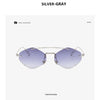 Rimless Diamond Sunglasses Square Women Men Retro Sun Glasses Brand Designer Eyewear UV400 Shades Oculos Female Gafas