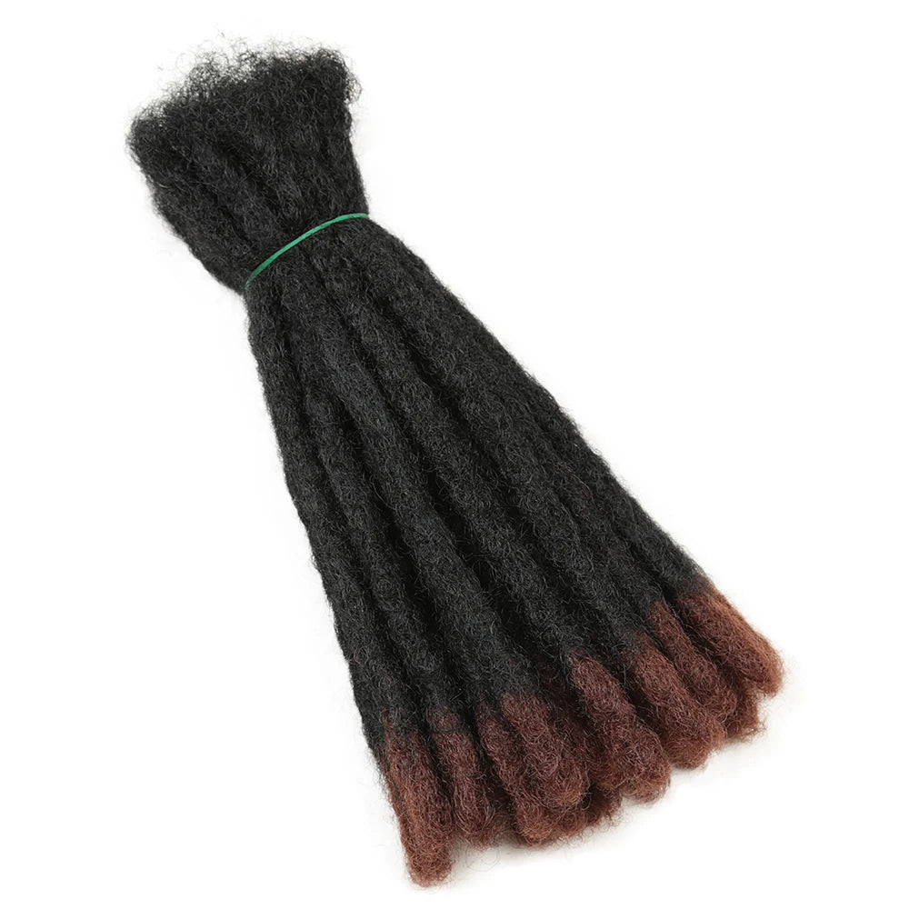 10 Inch Synthetic Dreadlocks Crochet Braids Hair  Handmade Locs Hip-Hop Style For Men And Women Ombre Braiding wig Extensions He