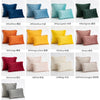 Inyahome Velvet Waist Throw Pillow with Pompom Solid Color Decorative Cushio Pillow Pink Grey Green Solid Velvet Home Pillowcase