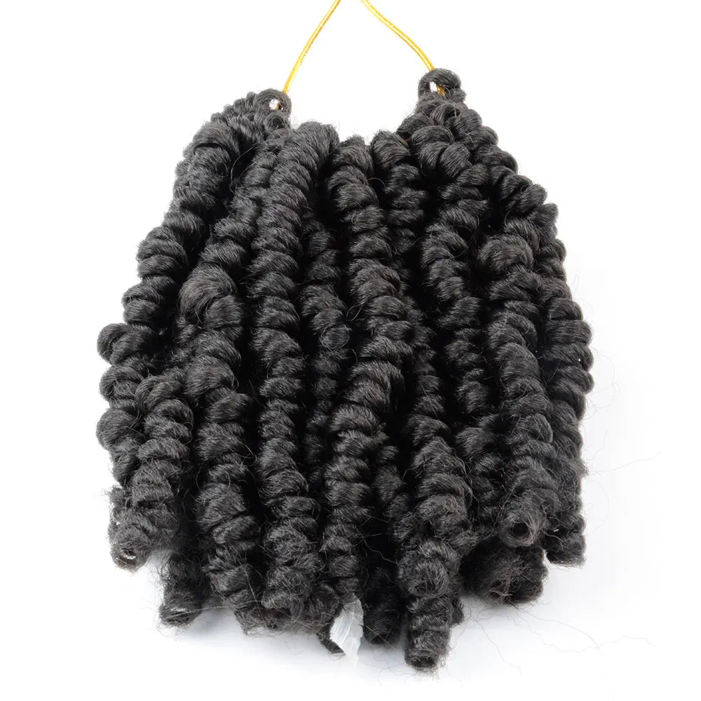 Bob Spring Twist Hair Prelooped Crochet Hair Braids 6 Inch synthetic Short passion twist hair pre twisted By Flyteng