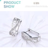 DOTEFFIL 925 Sterling Silver Classic AAA Zircon Earrings Fashion For Woman Wedding Engagement Party Gift Jewelry
