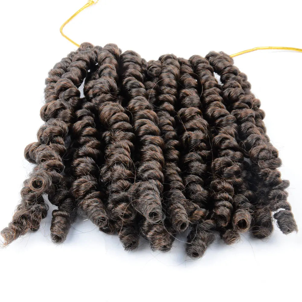 Bob Spring Twist Hair Prelooped Crochet Hair Braids 6 Inch synthetic Short passion twist hair pre twisted By Flyteng