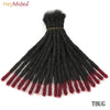 10 Inch Synthetic Dreadlocks Crochet Braids Hair  Handmade Locs Hip-Hop Style For Men And Women Ombre Braiding wig Extensions He