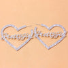 Stonefans Aesthetic Letter Earrings Designer Luxury for Women 2021 Fahsion Jewelry Rhinestone Designer Piercing Heart Earrings