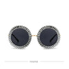 Luxury Brand Designer Round Diamond Sunglasses Women Fashion Vintage Party Travel Steampunk Sun Glasses Sexy Ladies Shades UV400