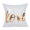 Love Black And White Bronzing Cushion Decorative Pillows Gold Foil Geometric Pillowcase Home Decor Sofa Throw Pillow 17*17inch