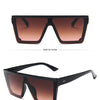 15 colors Flat Top Sunglasses Men Women Brand Designer Square Shades Gradient Sun Glasses Men Cool One Piece UV400 Mirror