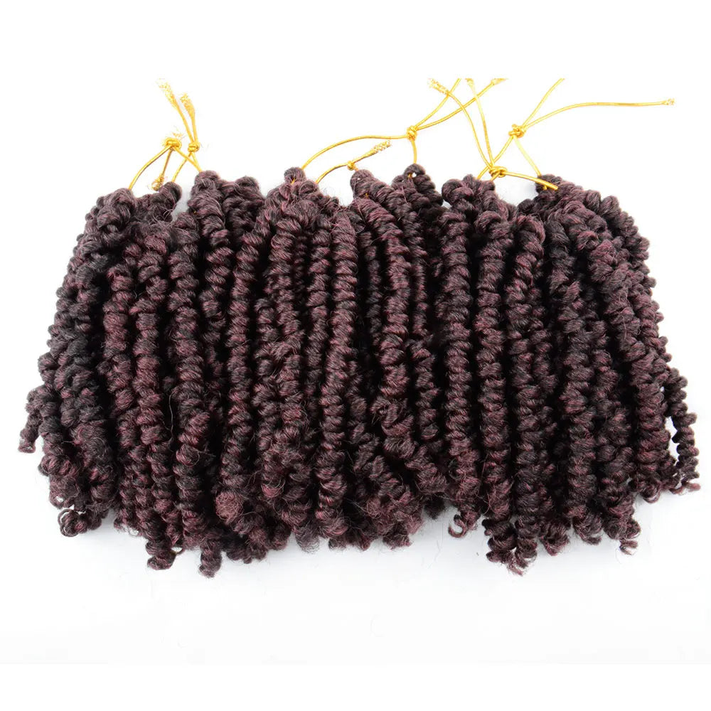 Bob Spring Twist Hair Prelooped Crochet Hair Braids 6 Inch synthetic Short passion twist hair pre twisted By Flyteng