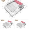 MANBAS Tech Smart Bed Frame Multifunctional Massage Bed Ultimate Bed Fabric/ Cloth Tatami Upholstered Bed with Bluetooth Speaker