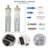OSM036 Trendy Spring and Summer Jumpsuit Women Feather Bra Sexy White Girls Jumpsuits Elegant Casual Jumpsuits With  Belt