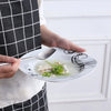 VEWEET ZOEY 48-Piece Black Decals Dinner Combi-Set Porcelain Tableware Set with Bowls Dessert Plates Soup Plate Dinner Plates
