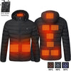 Men Heated Jacket USB Winter Outdoor Electric Heating male bobojaco Warm Sprots Thermal Coat Clothing Heatable men's parka