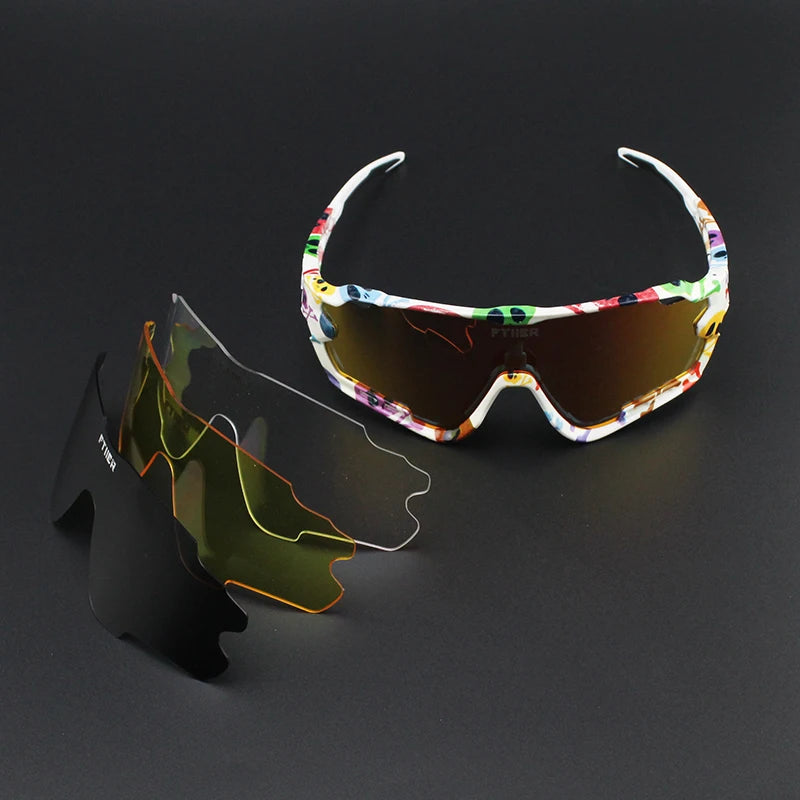 Saoan Cycling Eyewear Cycling Sunglasses For Men and Women Bicicleta Gafas Ciclismo Cycling Glasses Cycling Sunglasses 4lens