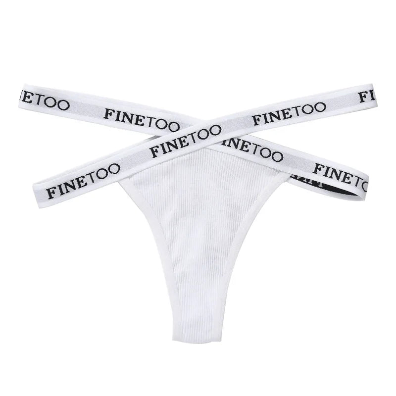 Women's Underwear Women's Panties Sexy Cross Letter Belt Panties High Split Thread Cotton Briefs Women's Panties Woman Clothes