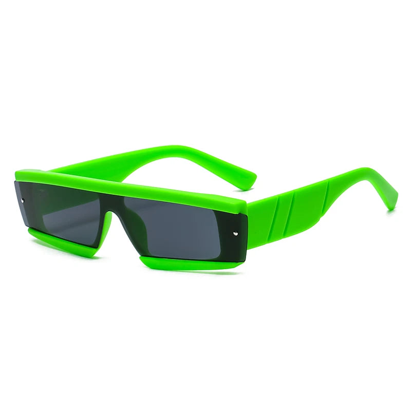 Rimless Square Sunglasses Women Punk Vintage Brand Green Black Shades Sun Glasses Men Trend Female Eyewear Designer Oculos