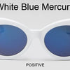 Kurt Cobain Retro Oval Sunglasses Man Vintage Fashion Brand Sun Glasses Classic White Black Lentes De Sol Mujer
