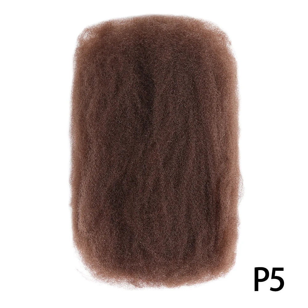 For Junky Curl Afro kinky Curly Synthetic Braiding Hair Extensions For DIY Good Omens 50g/pcs For Dreadlocks Twist Braids Hair