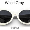 Kurt Cobain Retro Oval Sunglasses Man Vintage Fashion Brand Sun Glasses Classic White Black Lentes De Sol Mujer