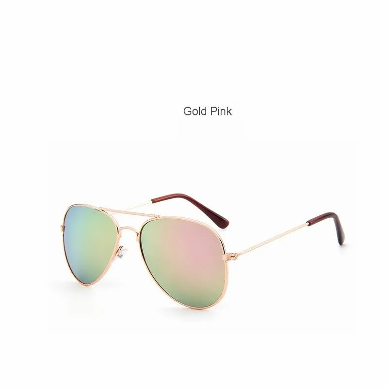 Classic Aviation sunglasses For Boy And Girl Colorful Mirror Pilot Sun Glasses Children Sunglasses Kids Sunglasses Eyewear