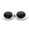 Kurt Cobain Retro Oval Sunglasses Man Vintage Fashion Brand Sun Glasses Classic White Black Lentes De Sol Mujer
