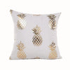 European Classical Bronzing Gold Foil Cushion Decorative Pillow Golden Leaves Home Decor Sofa Throw Pillow Almofadas Decorativas