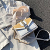 Fashion Women Chain Crossbody Bag Leisure Splice Small Square Shoulder Bag Luxury Design Messenger Bag Travel Purse and Handbag
