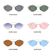 Rimless Diamond Sunglasses Square Women Men Retro Sun Glasses Brand Designer Eyewear UV400 Shades Oculos Female Gafas
