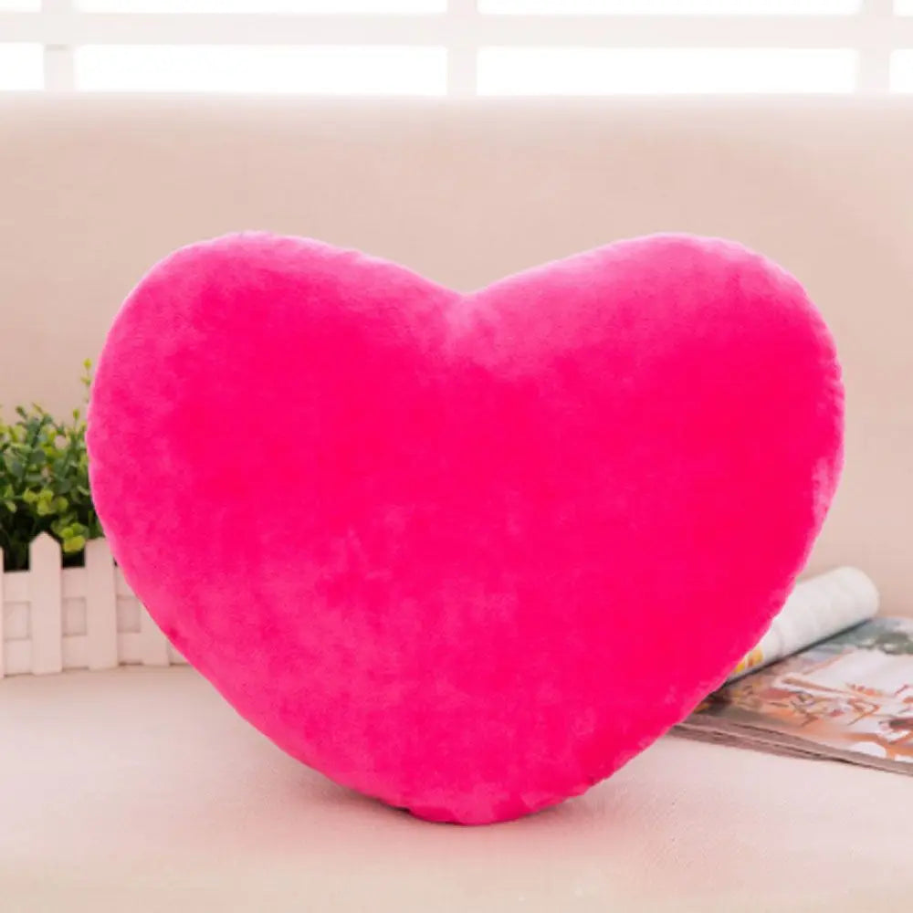 15//20cm Pink Soft Pillow Red Heart Shape Pillow Plush Pillow Valentines Day Throw Pillow Cotton Cushion Home Decor Lover Gift