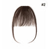 S-noilite 3g Air Bangs Wig Human Natural Black Brown Thin Invisible Fake Hairpiece Clip In Fringe Human Hair Extension For Women