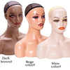 Female Mannequin Head With Shoulder Manikin Head Bust Wig Head Stand With Makeup For Wigs Display Necklace Free Earrings,Wig Cap
