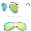 Classic Aviation sunglasses For Boy And Girl Colorful Mirror Pilot Sun Glasses Children Sunglasses Kids Sunglasses Eyewear