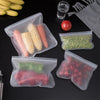 Silicone Food Storage Containers Reusable Food Storage Bags Lunch Bags Stand Up Zip Shut Bag Cup Fresh Food Leakproof Containers