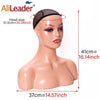 Female Mannequin Head With Shoulder Manikin Head Bust Wig Head Stand With Makeup For Wigs Display Necklace Free Earrings,Wig Cap