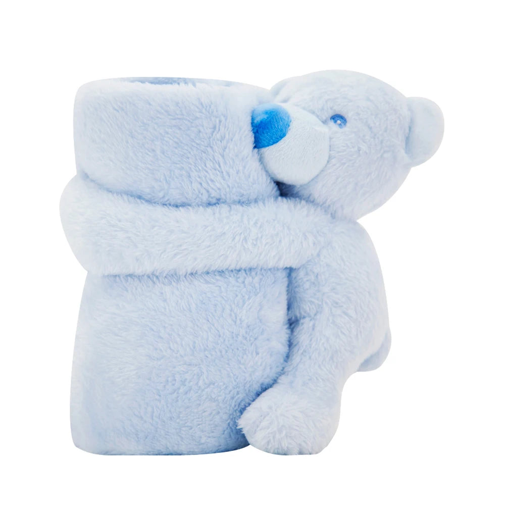 Baby Plush Blankets Stroller Comforter Winter Newborn Bed Sheet Grey Elephants Kid Boy Girl Swaddle Wrap Cobertor Infantil Quilt