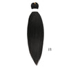Refined Hair Pre stretched EZ Braid Synthetic Ombre Brown Light Brown Braids Extensions Senegal Twist Yaki Straight Crochet Hair