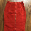 16 Colors Sexy Solid Zipper Orange Blue Black Red Bandage Skirt Women Elastic Bodycon Summer XL XXL Pencil Skirts 58cm