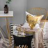 European Classical Bronzing Gold Foil Cushion Decorative Pillow Golden Leaves Home Decor Sofa Throw Pillow Almofadas Decorativas