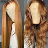13X6 Ginger Blonde Lace Front Human Hair Wigs Red Burgundy 13x4 Body Wave Transparent HD Lace Frontal Wig Brown Lace Front Wig