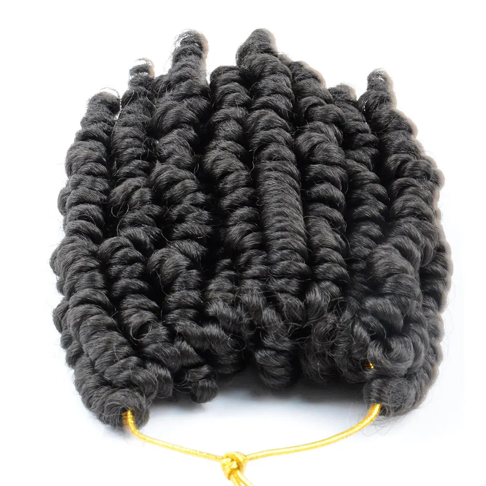Bob Spring Twist Hair Prelooped Crochet Hair Braids 6 Inch synthetic Short passion twist hair pre twisted By Flyteng