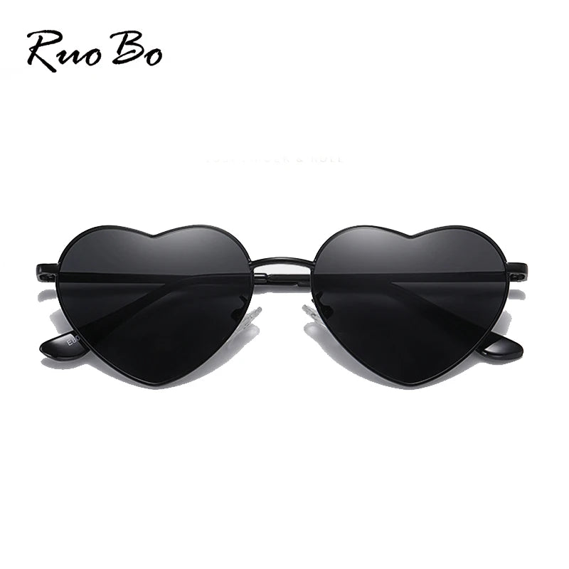 RUOBO Love Heart Shaped Polarized Sunglasses Women Men Sweet Design Eyewear Party Sun Glasses Outdoor Goggle UV400 Oculos De Sol