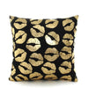 European Classical Bronzing Gold Foil Cushion Decorative Pillow Golden Leaves Home Decor Sofa Throw Pillow Almofadas Decorativas