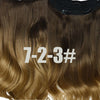 DinDong Clips In Hair Extensions 32Inch Synthetic Wavy 210G Premium Heat Resistant Hair 613# Blonde Brown 19 Colors Available