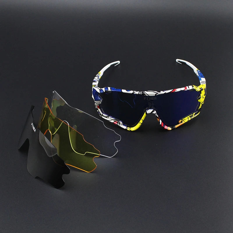 Saoan Cycling Eyewear Cycling Sunglasses For Men and Women Bicicleta Gafas Ciclismo Cycling Glasses Cycling Sunglasses 4lens
