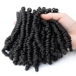 Bob Spring Twist Hair Prelooped Crochet Hair Braids 6 Inch synthetic Short passion twist hair pre twisted By Flyteng