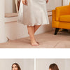 Large size Women's Sleepwears Dress Homewear Solid Thin Satin Nightdress Summer Sleepwear Sexy Plus Size Dresses Nightgown