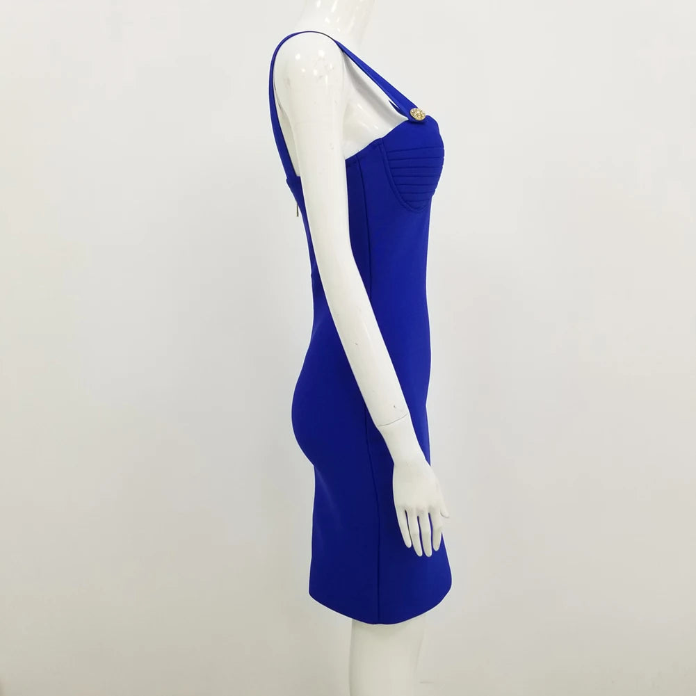 Women Summer Fashion Sexy V Neck Backless Button Red Black White Bodycon Bandage Dress 2022 Designer Evening Party Dress Vestido