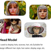 Female Mannequin Head With Shoulder Manikin Head Bust Wig Head Stand With Makeup For Wigs Display Necklace Free Earrings,Wig Cap