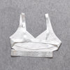 BEAUKEY Sexy Short Metalic HL Bandage Crop Top Women Vest Gold Silver  XL Camis Bodycon Club Party Tank Top  Wholesale