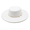 French Style 10CM Wide Brim Derby Top Hat Socialite Wind Hepburn Wind Wool Felt Fedoras Hat Elegant Wedding Dress Hat