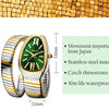 Classic Snake Shape Watch For Women Gold Silver Scaleable Bracelet Womens Watches Bling Diamonds Quartz Ladies Wristwatch